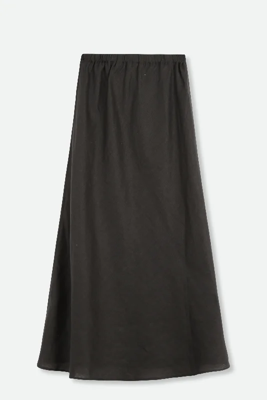 LIVIA BIAS SKIRT IN PREMIUM LINEN