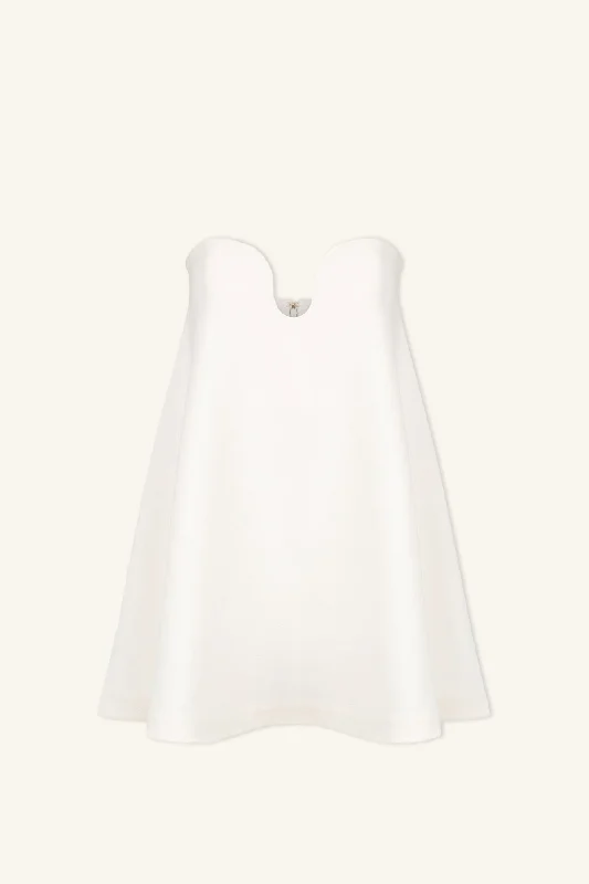 AMURA STRAPLESS MINI DRESS - CREAM