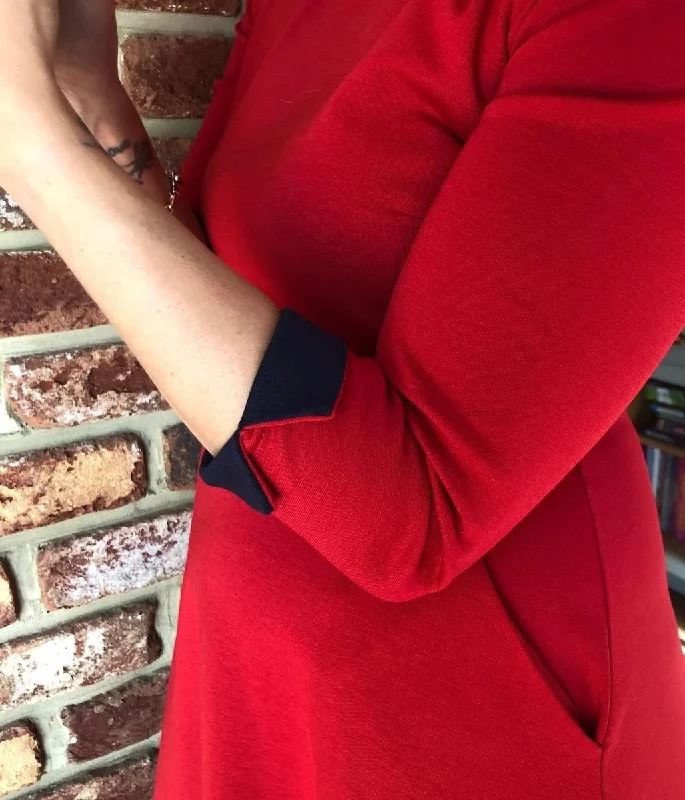 Red Nerissa Fit & Flare Dress