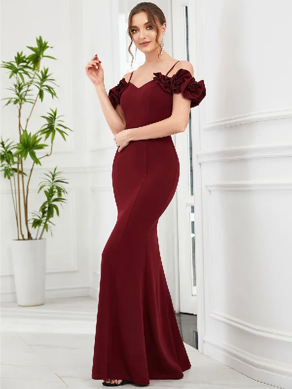 Sweetheart Neckline Backless Fishtail Wholesale Evening Dresses