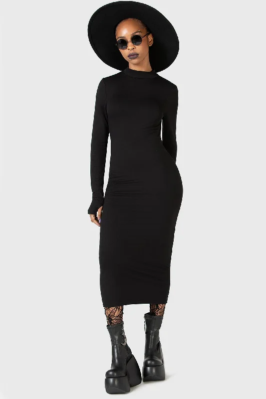 Flash Of Presence Midi Dress