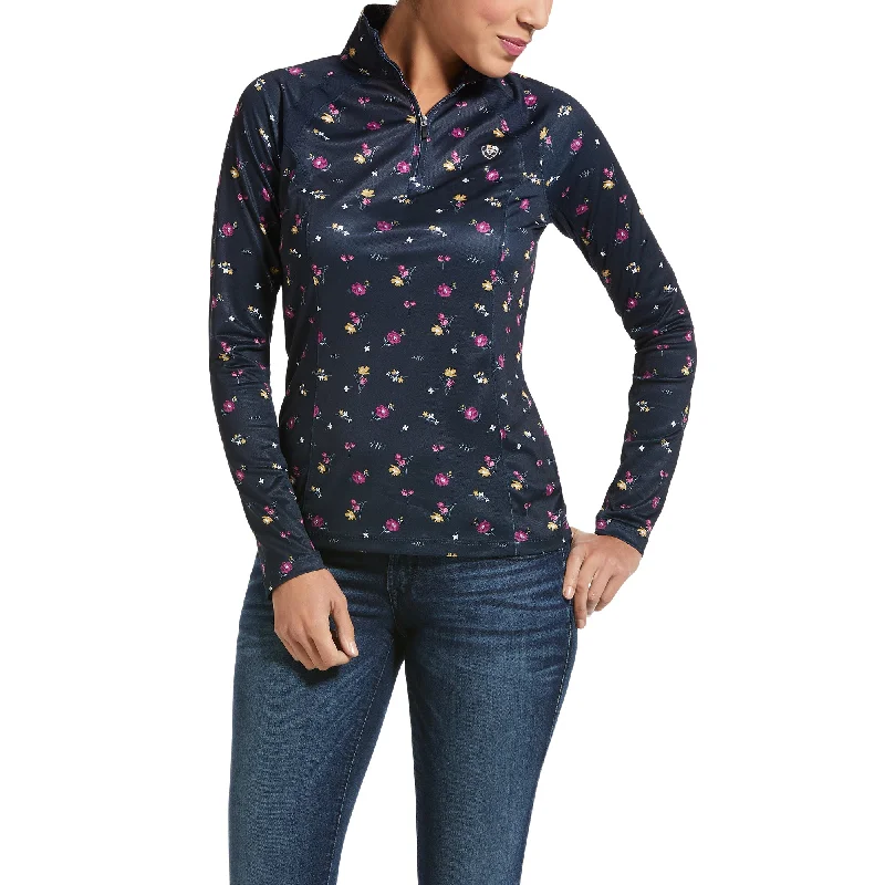 10033249 Ariat Sun stopper 2.0 1/4 Zip Floral Field