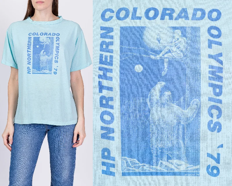 1979 Colorado Olympics Bear T Shirt - Men's Medium, Women's Large