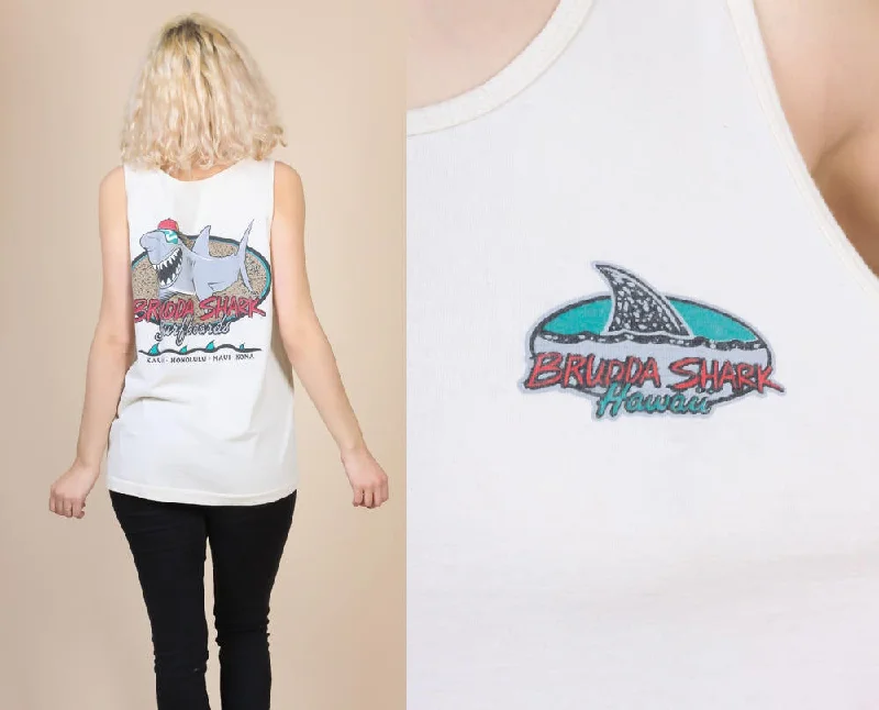 80s Hawaii Brudda Shark Tank Top - Large