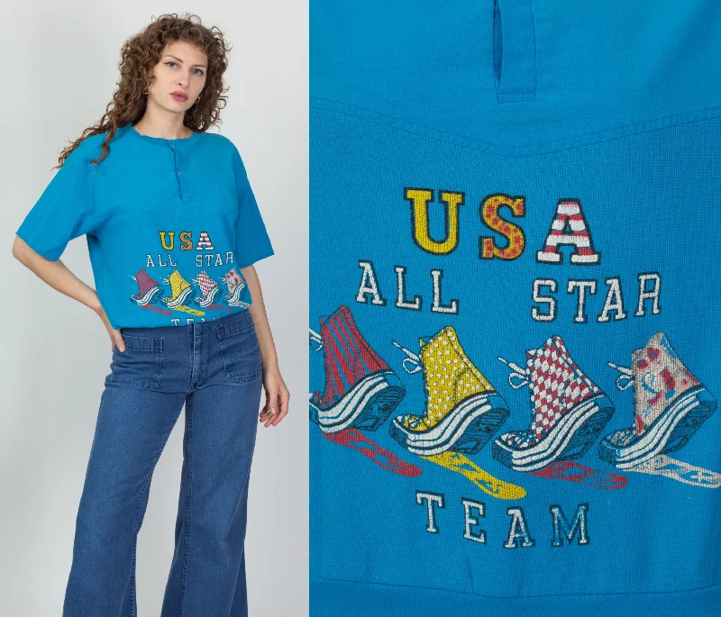 80s USA All Star Team Shirt Unisex - Large