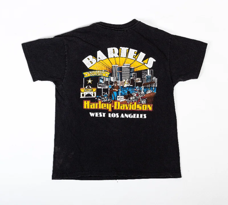 90s Bartels West LA Harley Davidson T Shirt - Unisex Large