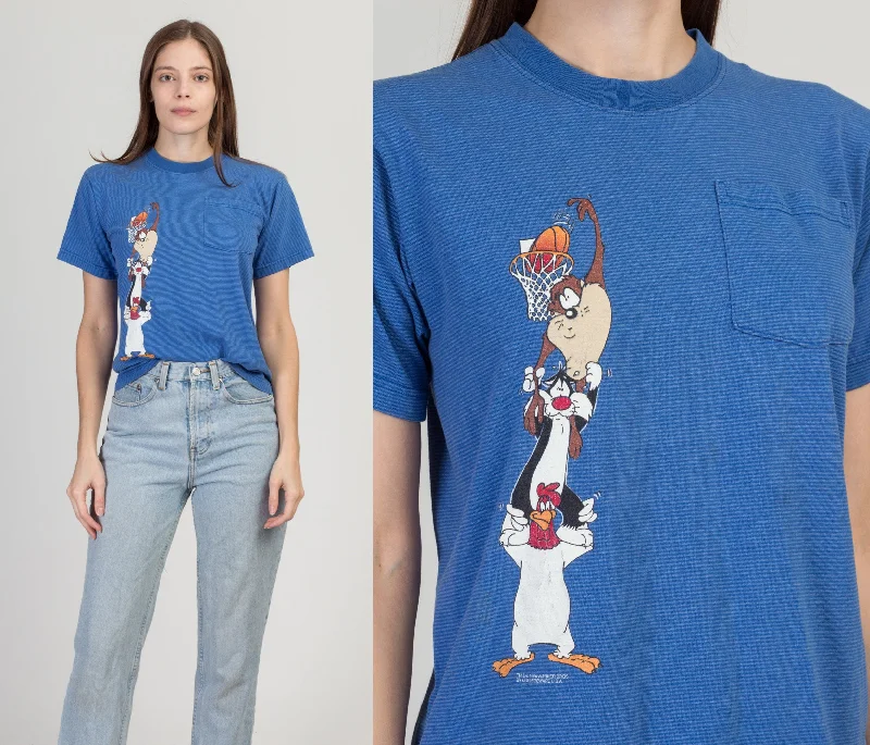 90s Looney Tunes Basketball T Shirt - Small