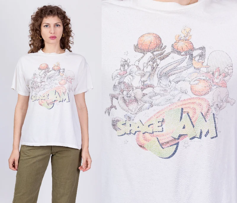 90s Space Jam T Shirt - Men's Medium, Women's Large