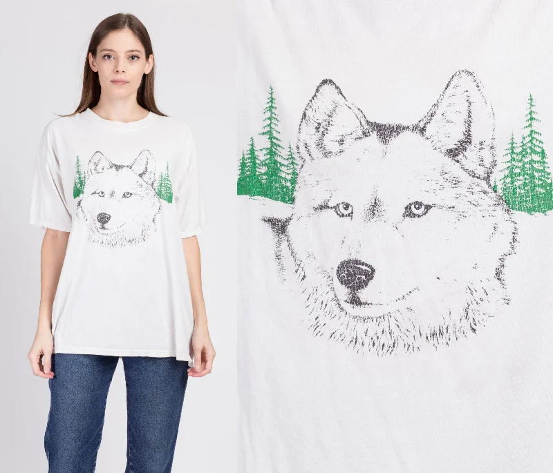 90s Wolf T Shirt - Men's XL