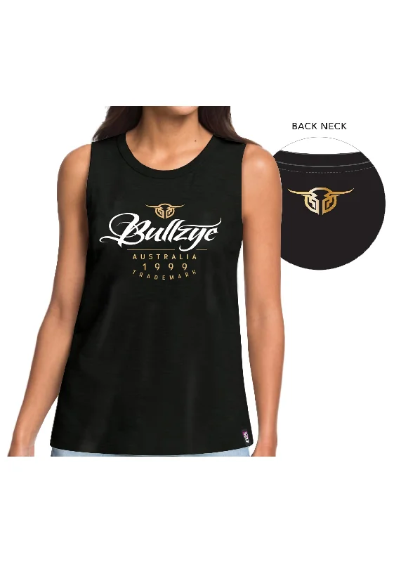 B0S2500021 Bullzye Women's Trademark Tank Black