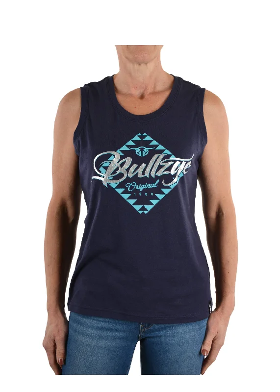 B1S2500102 Bullzye Women's Diamond Tank Navy