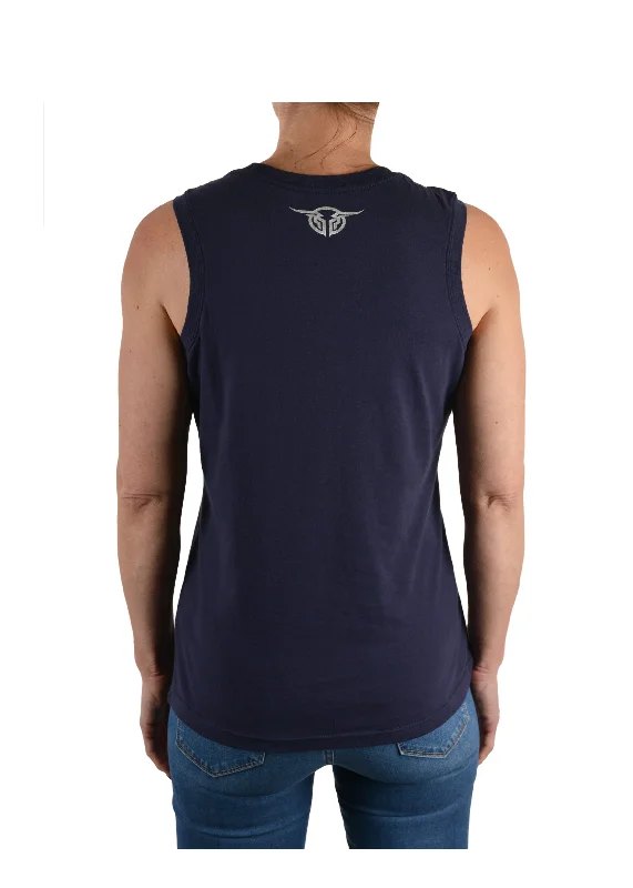 B1S2500102 Bullzye Women's Diamond Tank Navy