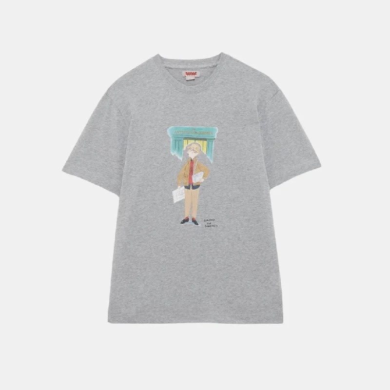 Baracuta Slowboy Colourman T-Shirt Grey Melange