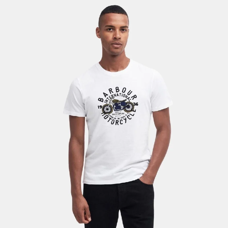 Barbour International Spirit Graphic T-Shirt Whisper White