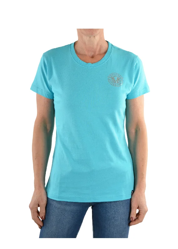 BCP2503002 Bullzye Women's Bullring Tee Aqua