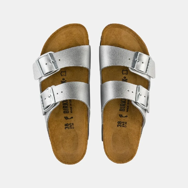 Birkenstock Arizona Birko-Flor Women's Silver