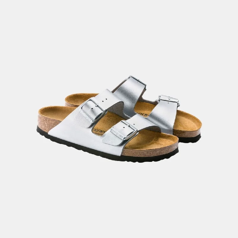 Birkenstock Arizona Birko-Flor Women's Silver