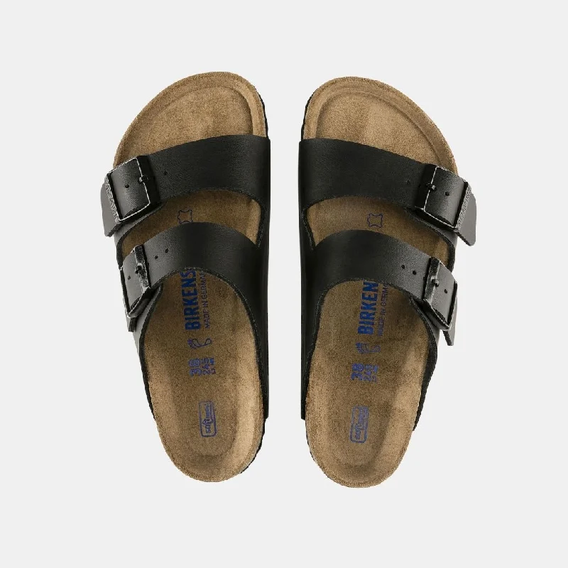 Birkenstock Arizona Soft Footbed Birko-Flor Men's Black