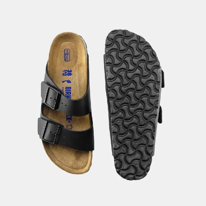 Birkenstock Arizona Soft Footbed Birko-Flor Men's Black