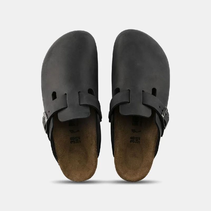 Birkenstock Boston Oiled Leather Unisex Black