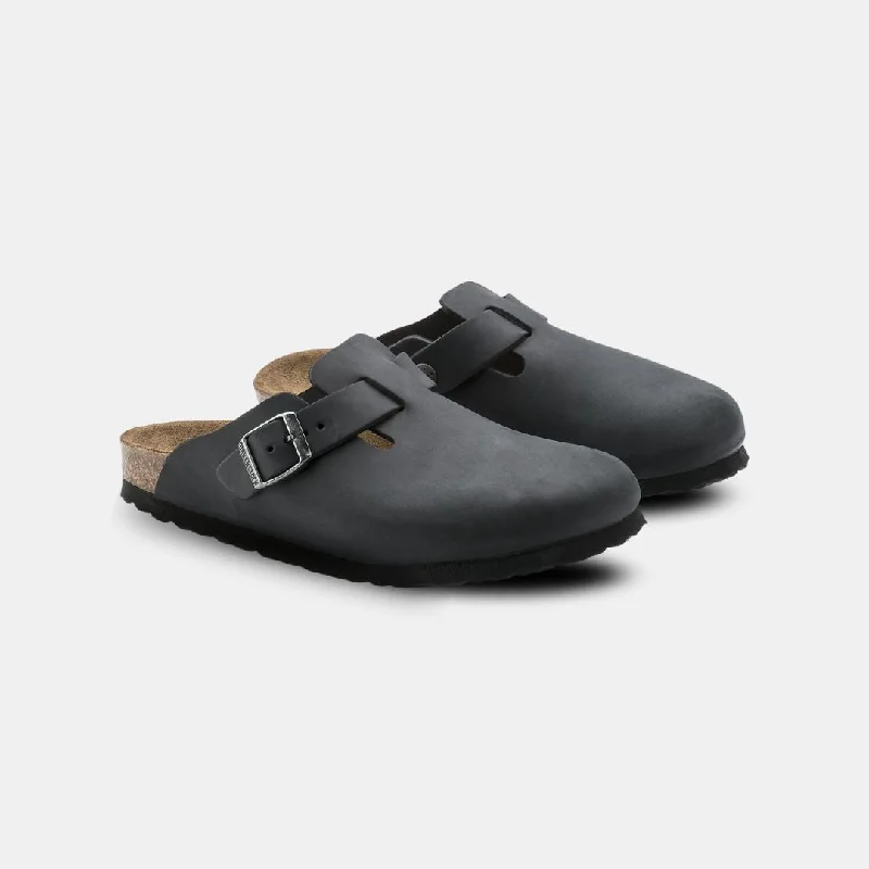 Birkenstock Boston Oiled Leather Unisex Black