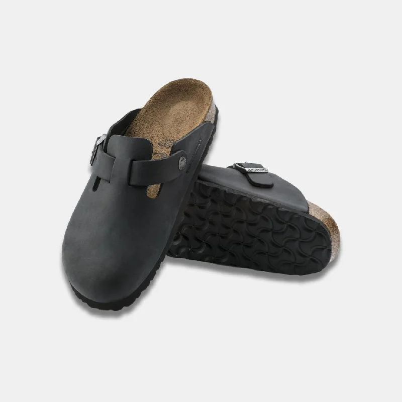 Birkenstock Boston Oiled Leather Unisex Black