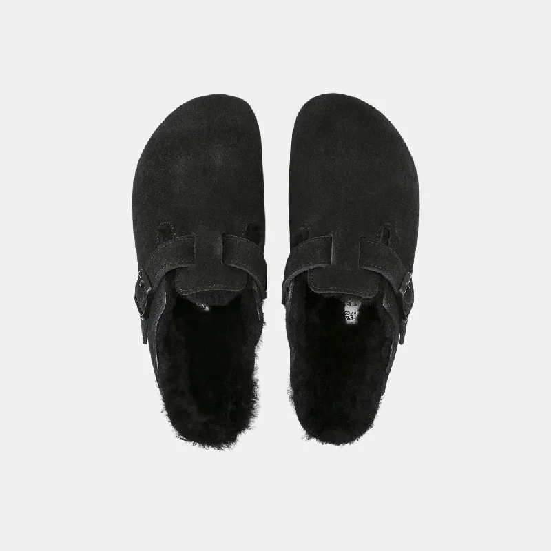 Birkenstock Boston VL Shearling Unisex Black