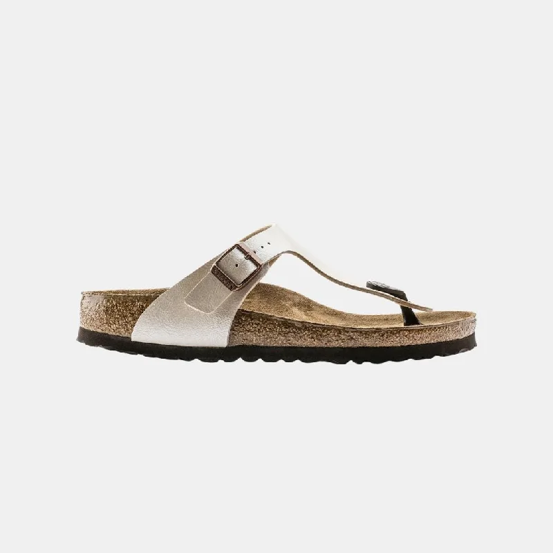 Birkenstock Gizeh Birko-Flor Women's Graceful Pearl White