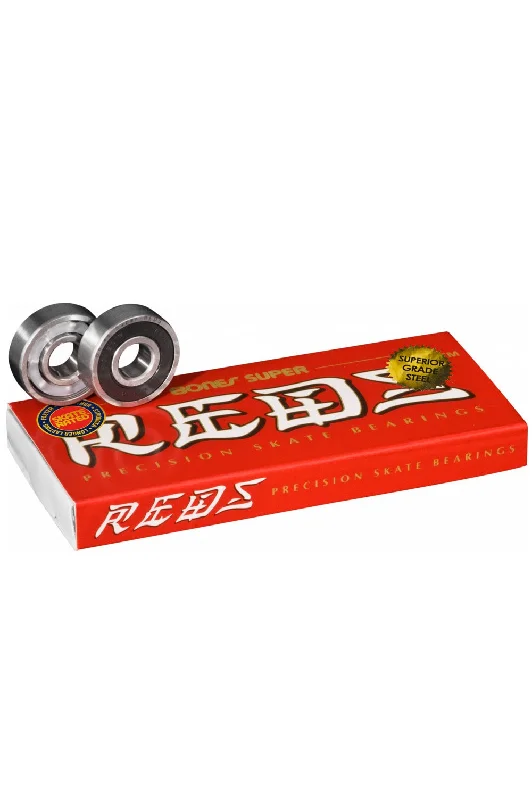 Bones Super REDS Skateboard Bearings 8 Pack