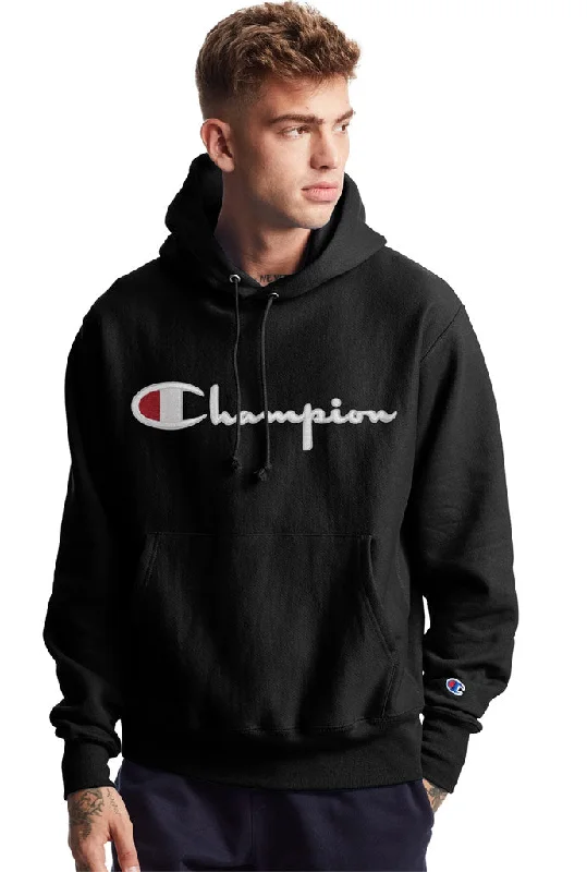 Champion Reverse Weave Hoodie, Vintage Script Logo