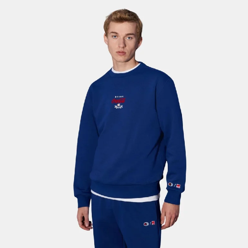 Champion x Coca Cola Crewneck Sweatshirt BS559 Blue