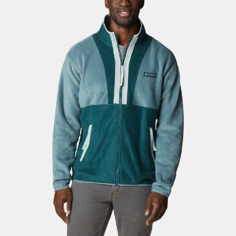 Columbia Men's Back Bowl Full Zip Fleece Jacket Metal Night Wave