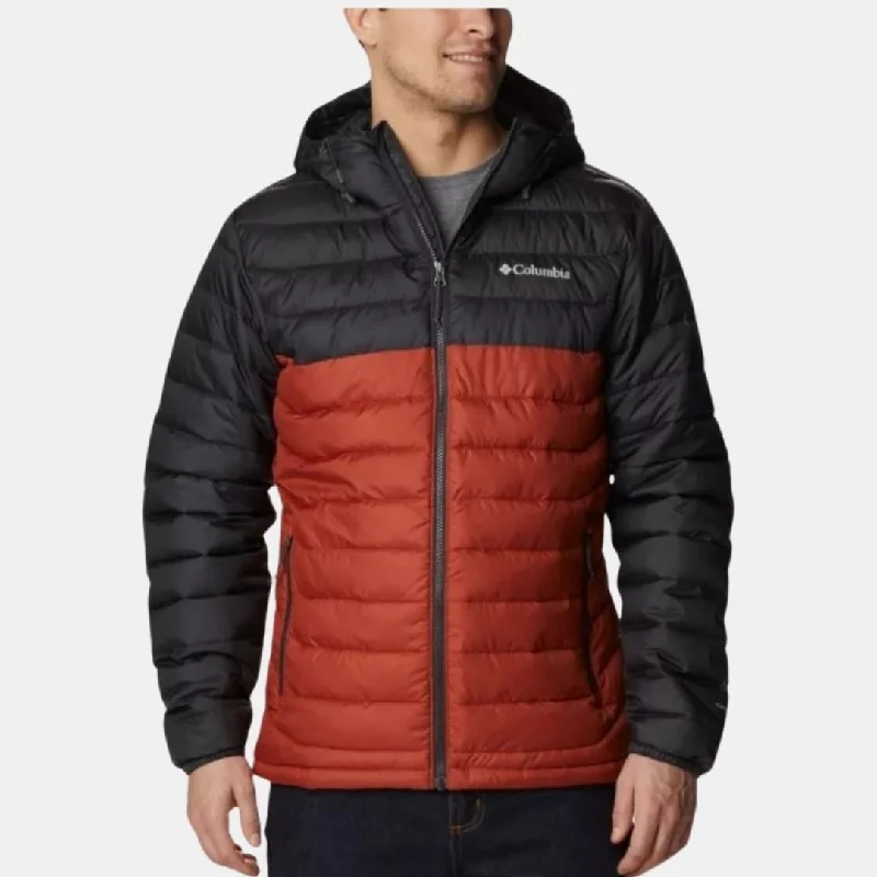 Columbia Men's Powder Lite Hooded Jacket Wrap Red