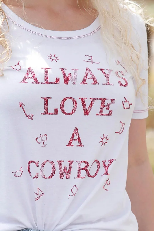 CTK7289001WHT Cruel Denim Always love a Cowboy tee