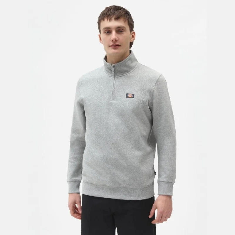 Dickies Oakport Quarter Zip Grey Melange