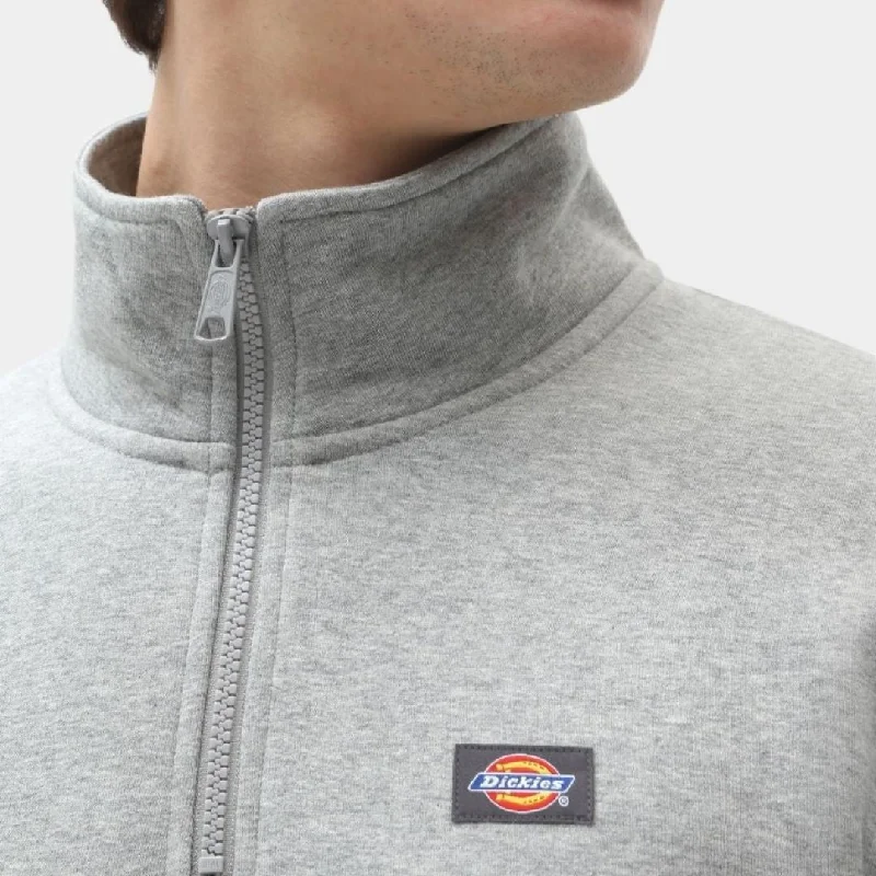 Dickies Oakport Quarter Zip Grey Melange