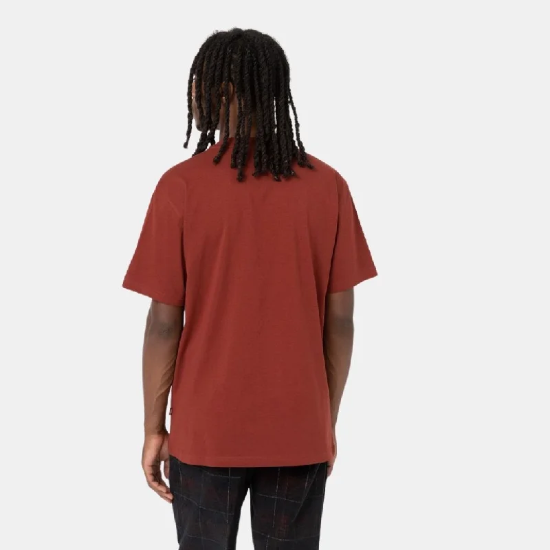 Dickies T-Shirt Luray Pocket Tee Bordeaux