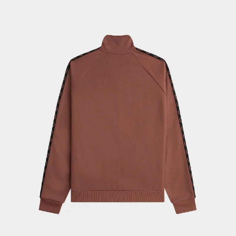 Fred Perry Contrast Tape Track Jacket Whisky Brown