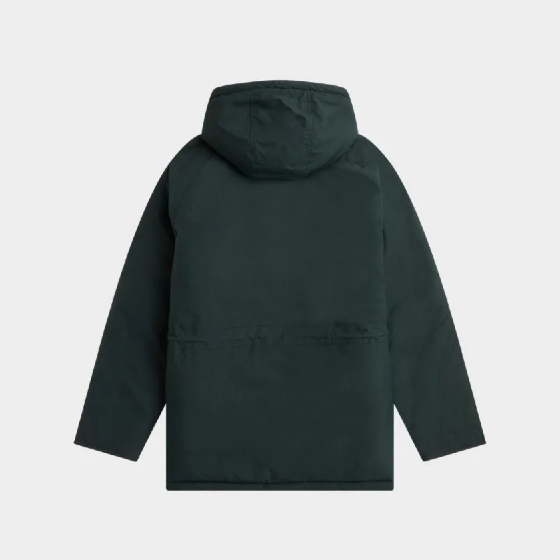 Fred Perry Padded Zip Through Jacket Night Green