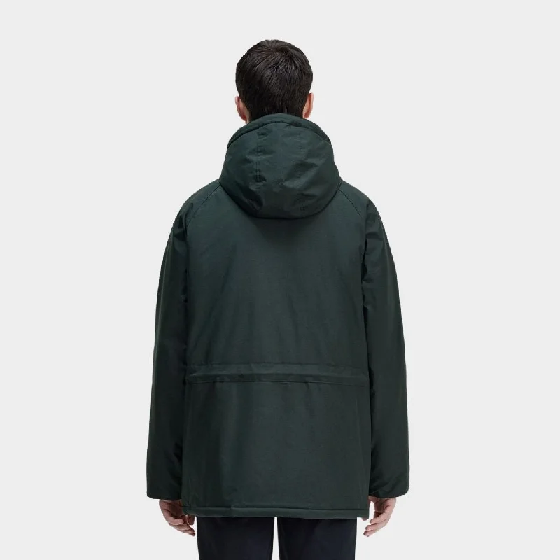 Fred Perry Padded Zip Through Jacket Night Green