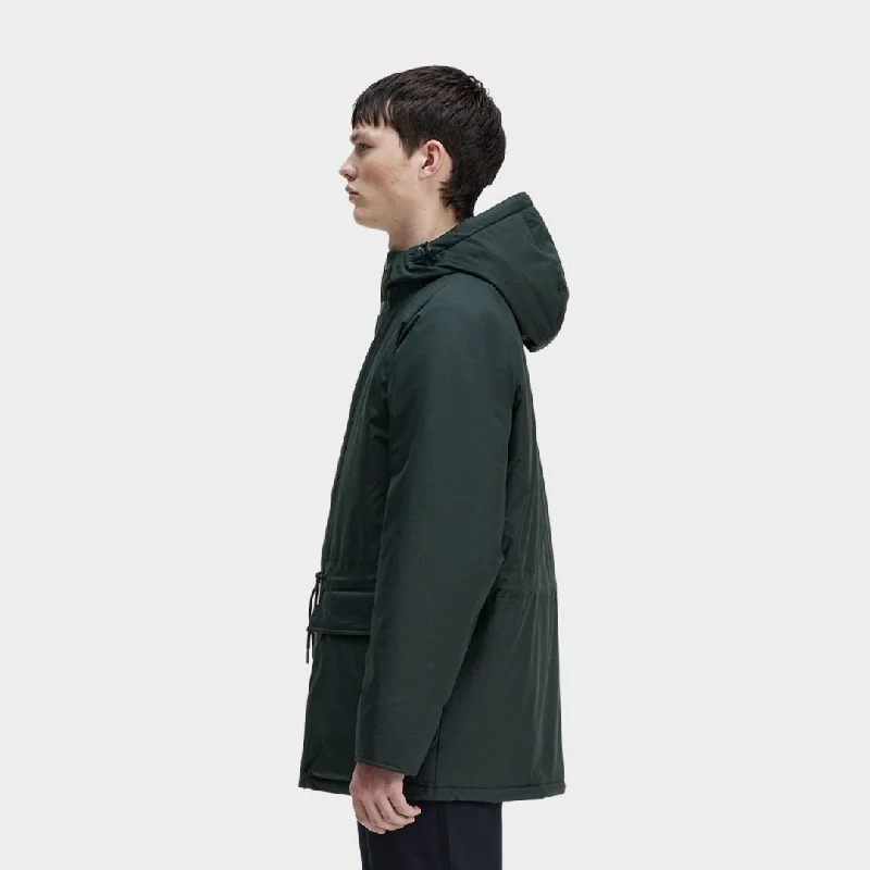 Fred Perry Padded Zip Through Jacket Night Green