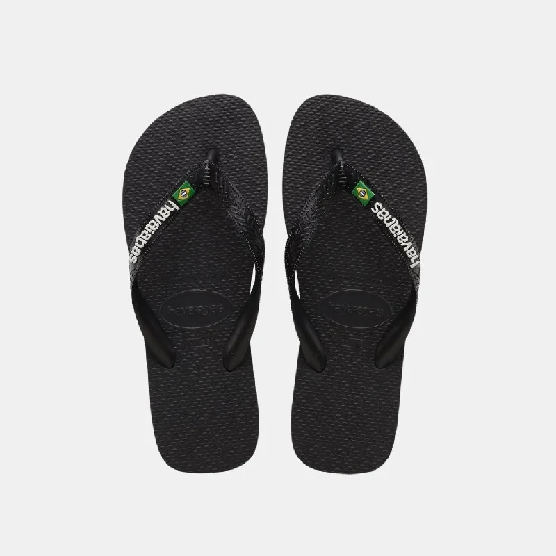 Havaianas Brasil Logo Unisex Black