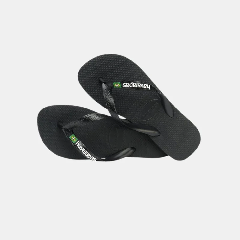 Havaianas Brasil Logo Unisex Black