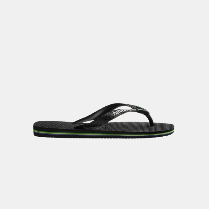 Havaianas Brasil Logo Unisex Black