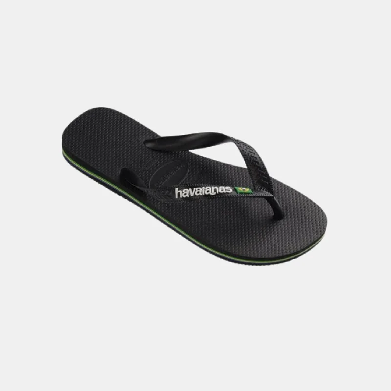 Havaianas Brasil Logo Unisex Black