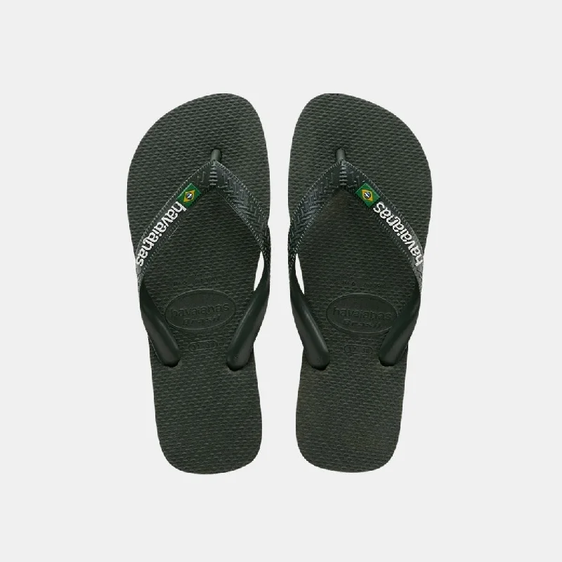 Havaianas Brasil Logo Men's Olive Green