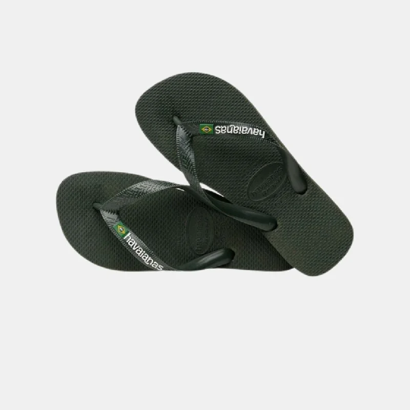 Havaianas Brasil Logo Men's Olive Green