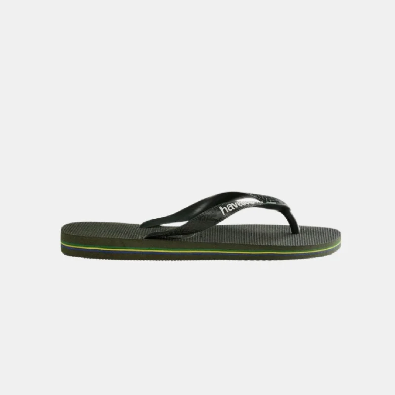 Havaianas Brasil Logo Men's Olive Green