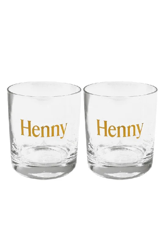 Henny Apparel Henny Drinking Glasses (Set of 2)