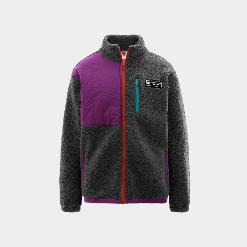 Kappa Authentic Tech Marfy Jacket Grey Mouse Violet Grape